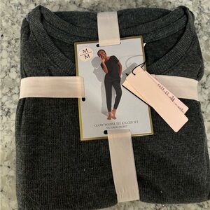 Victoria Secret. Glow waffle tee jogger set. Size medium. Never worn